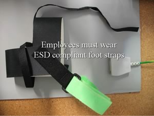 Employees Wear Footstraps